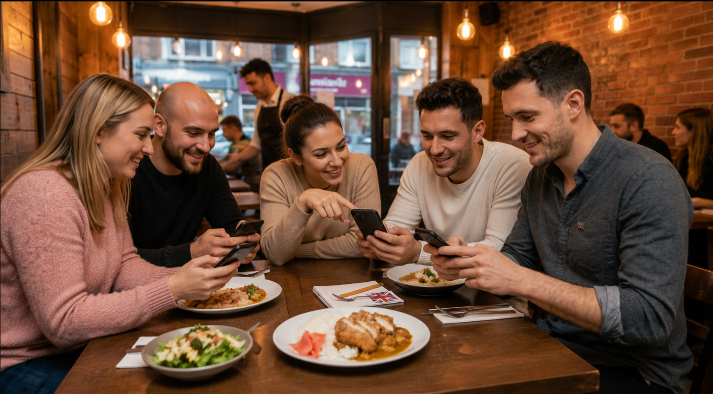 Friends discovering recipes together with SnapCook